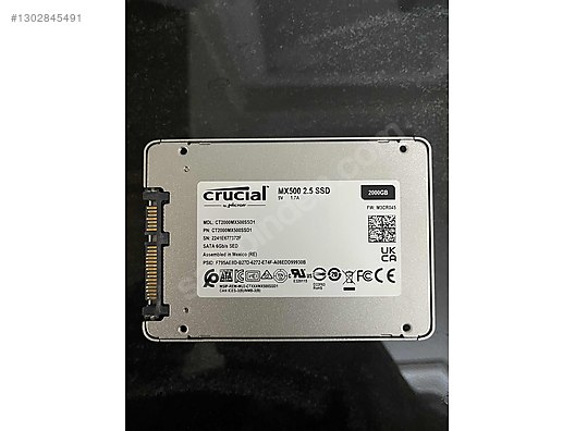 Crucial MX500 2TB SATA SSD %99 Sağlık sahibinden.comda - 1302845491