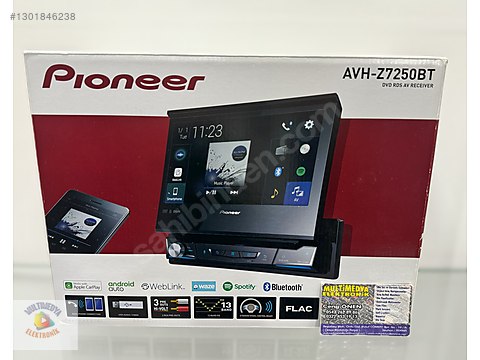 Music Player / PİONEER AVH Z7250BT AUX USB FM İNDASH BLUETOTH CAR