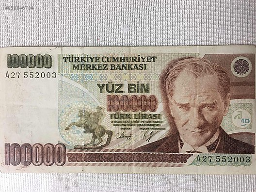hatali basim 100 000tl koleksiyonluk yerli kagit paralar sahibinden com da 858846784
