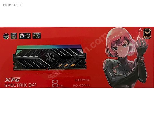 ADATA XPG Spectrix RGB D41 TUF 8 GB CL16 3200 Mhz X2 sahibinden