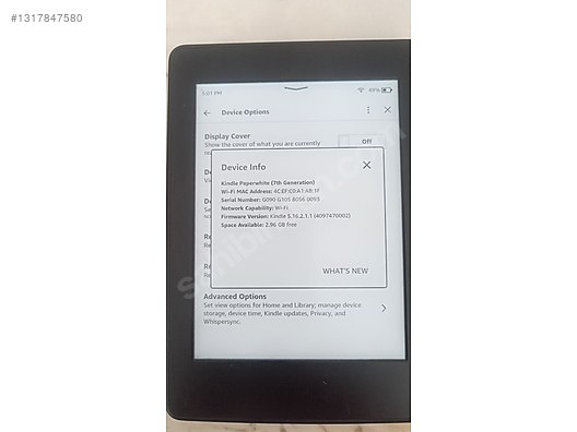 Kindle Paperwhite 3 (7.nesil) ışıklı - Amazon Kindle Kitap