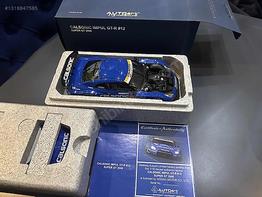 1:18 AUTOart Nissan Calsonic Impul GT-R #12 Super GT 2008 Blue on