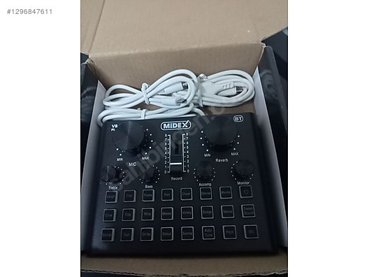 Midex V8 Plus Ses Kartı - Sıfır Ayarında, Eksiksiz Set sahibinden