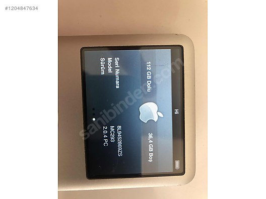 Apple iPod Classic 7.Nesil 160 GB 36 saate kadar müzik keyfi