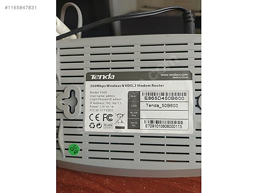 Tenda V300 300Mbps N VDSL2 Modem Router - VDSL Modem ilanları uygun ...