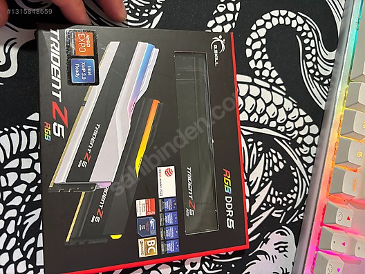 sıfır gskill trident 32x2 64gb ddr5 ram 6000mhz cl 36 expo xmp