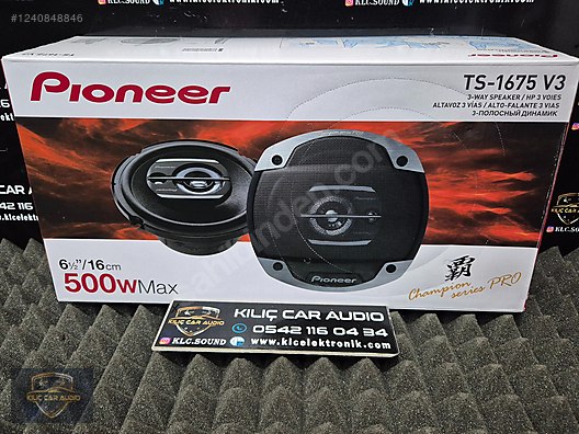 PİONEER TS-1675 V3 16 CM KOAKSİYEL HOPARLÖR 3 YOLLU NET SES