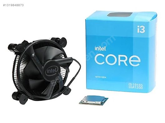 Intel Core i3 10105 Soket 1200 10. Nesil 3.70GHz İşlemci