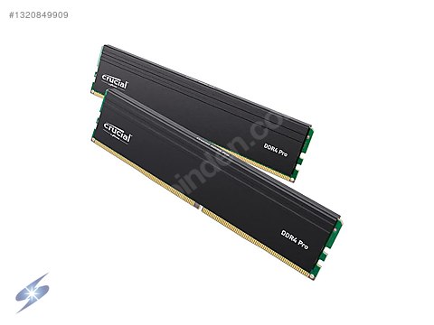 Crucial 32GB (2x16GB) DDR4 Pro 3200MHz CL22 1.2V PC RAM sahibinden