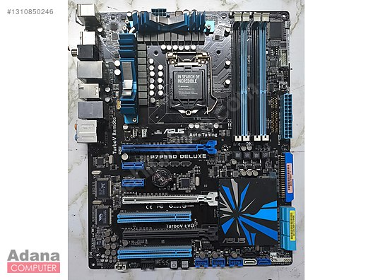 ASUS P7P55D DELUXE + i7-860 İŞLEMCİ + BAKIR TABAN ORİJİNAL FAN