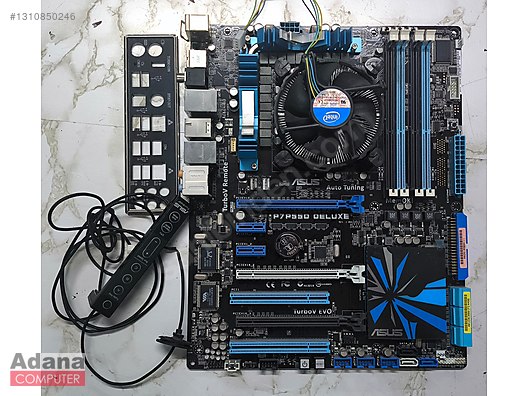 ASUS P7P55D-E EVO i7-860 メモリ 650W電源セット ASUS P7P55D DELUXE + i7-860 İŞLEMCİ + BAKIR TABAN ORİJİNAL FAN