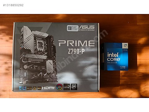 İntel 14700K işlemci - Asus Z790P Prime Anakart sahibinden.comda