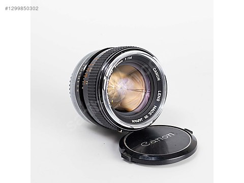 Lenses / Nadir Canon FD 50mm F1.4 Lens Krom Çerçeveli on