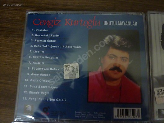 CENGİZ KURTOĞLU 5 ÇEŞİT MÜZİK CD LERİ SIFIR AMBALAJINDA ORJİNAL