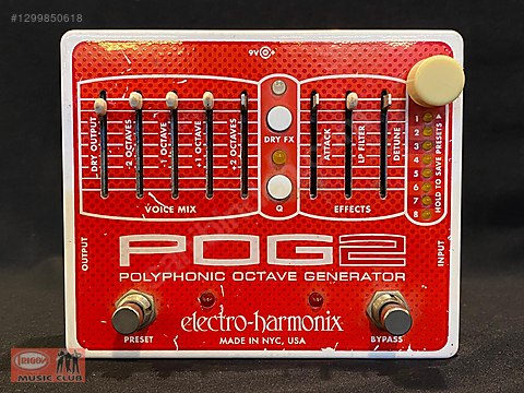 Electro-Harmonix POG2 Polyphonic Octave Generator (USA) - Efekt