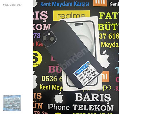 Resim Apple iPhone 15 Plus İkinci El TR | 128 GB | Siyah İkinci El İPHONE 15-PLUS 128-GB 17-AY GARANTİLİ BARIŞ TELEKOM'DA