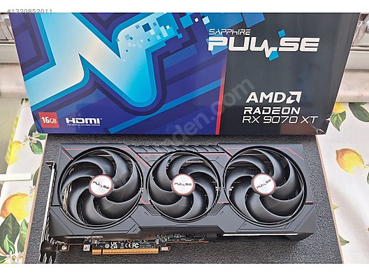 SAPPHIRE RX 9070 XT PULSE 16GB sahibinden.comda - 1320852011