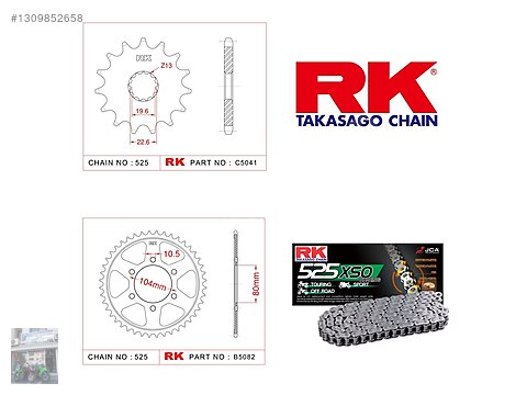 Transmission / kawasaki zx10 zincir dişli takımı zx 10 rk set