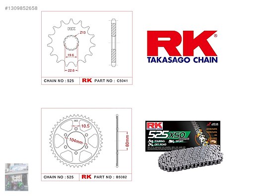 Transmission / kawasaki zx10 zincir dişli takımı zx 10 rk set