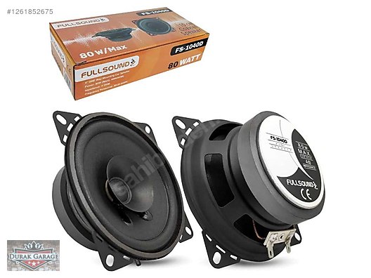 Fullsound 10cm 4'''' Tweetersız Oto Hoparlör Araç Kapı Hoparlörü