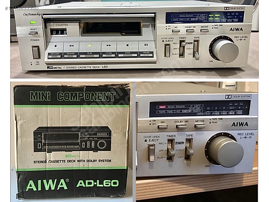 その他 AIWA Stereo Cassette Deck AD-L200 AİWA KASET DECK KUTUSUNDA 1981 YILI JAPONYA ÜRETİMİ on sahibinden