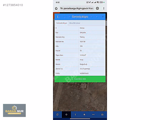DOĞU DAĞINDA SATILIK ARSA #1273854010