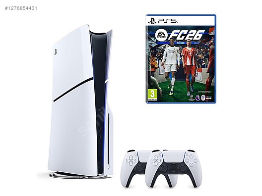 Resim Sony Playstation 5 +2. Dualsense Kol + Ps5 Fc 26 SC TECHNOLOGY 