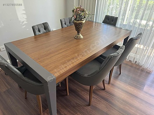 Masa / Lazzoni Açılır Yemek Masası + 6 Sandalye | 220x95 cm