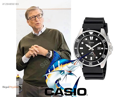 Casio / Casio Duro Marlin Bal Logolu, Bill Gates Erkek Kol Saati  sahibinden.comda - 1294856183