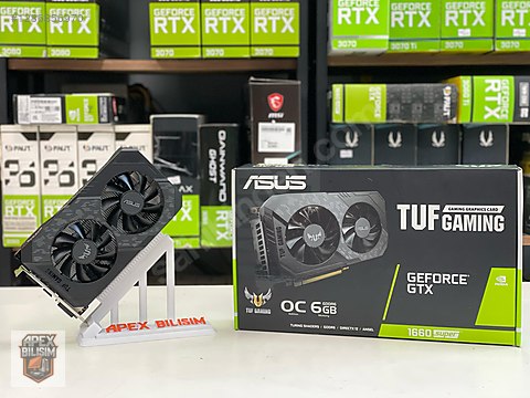 Asus GTX 1660 Super Tuf Gaming OC Edition 6 GB 192BİT TERTEMİZ