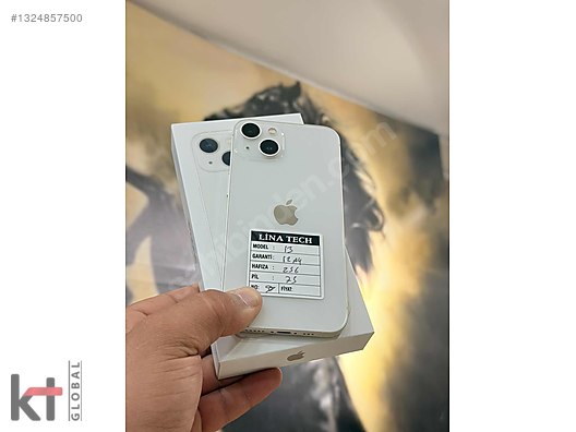 Apple / iPhone 13 / İPHONE 13 128 GB PİL 75 BEYAZ 1 YIL GARANTİ