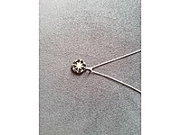 Gümüş pusula kolye .