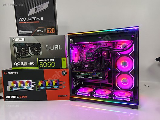 Toplama / SIFIR SET DDR5 Ryzen 5 7500F // ASUS RTX 5060 // SU