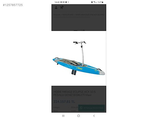 SUP Malzemeleri / Hobie mirage eclipse paddleboard 10.5 iki adet