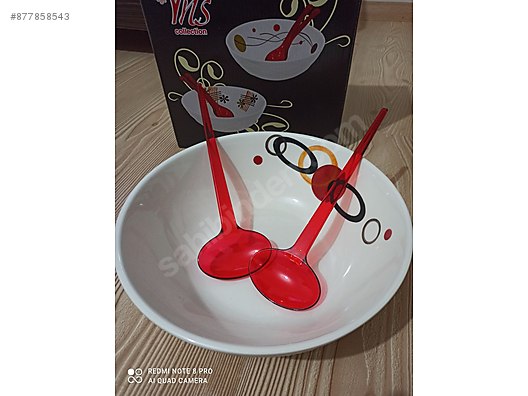 Puantiyeli Salata Kasesi Dekoratif Tabaklar Sahibinden Com Da 877858543