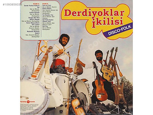 Derdiyoklar İkilisi - Disco Folk LP Plak - Müzik Plakları.