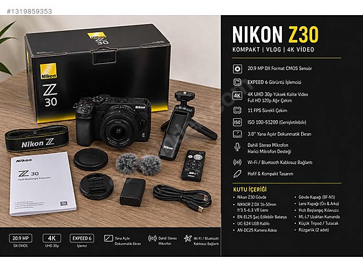 Mirrorless / Nikon / Z30 / NİKON Z30 Kullanılmadı. on sahibinden