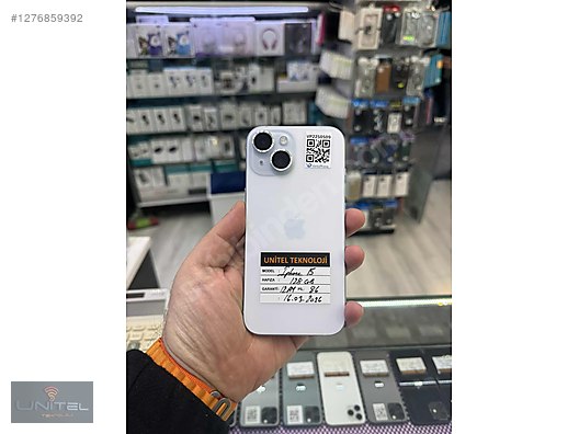 Resim Apple iPhone 15 İkinci El TR | 128 GB | Mavi İkinci El İPHONE 15 128 GB HATASIZ GARANTILI