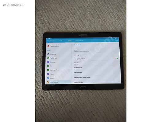 Used & Brand New Items / Computers / Tablet PC / Models / Samsung / Galaxy Tab S 10.5 T800