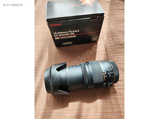 Lensler / Sigma 18-250 mm F3.5-6.3 DC Macro OS Canon uyumlu