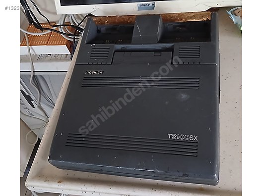 toshiba 3100sx 80386 msdos windows 3 laptop diz üstü bilgisayar on