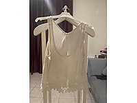 Geniş yaka atlet bluz