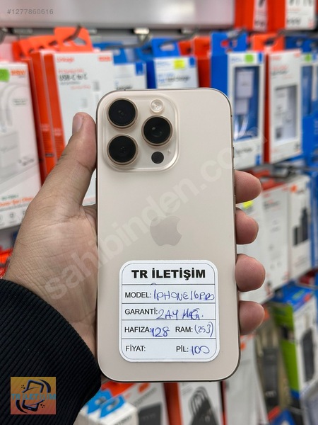 Resim Apple iPhone 16 Pro İkinci El YD | 128 GB | Çöl Titanyum İkinci El iPhone 16 Pro 128GB YD PİL100 HATASIZ AYARINDA DEĞİŞENSİZ
