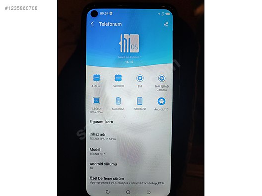 İkinci El ve Sıfır Alışveriş / Cep Telefonu & Aksesuar / Cep Telefonu / Tecno / Spark 7 Pro