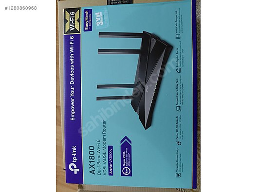 TP-Link Archer VX1800v Vdsl Adsl Modem Router Wifi-6 1800 mbps ...