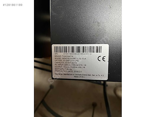 İkinci El ve Sıfır Alışveriş / Bilgisayar / Çevre Birimleri / Kesintisiz Güç Kaynağı (UPS)