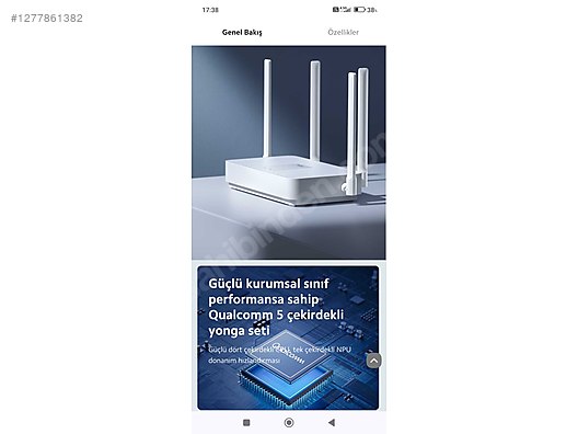 XİAOMİ Mi ROUTER AX1800 Wi-Fi 6 2.4ghz/5ghz 1775MBPS - Router ilanları uygun fiyatlarıyla sahibinden.com'da