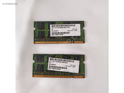 Samsung 4GB DDR2 Laptop Ram 2x2 800 Mhz sahibinden.comda - 1309862265