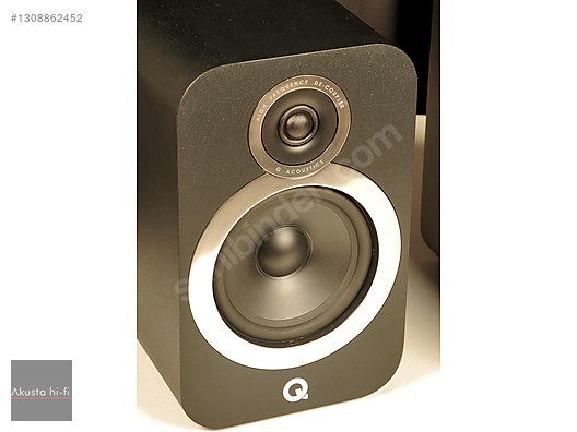 Q Acoustics 3030i Carbon Black - İkinci El Q Acoustics Raf Tipi