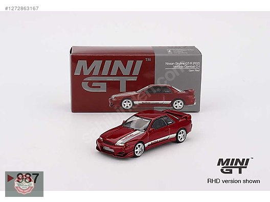 Nissan Skyline GT-R R32 Veilside Combat Gem Red Mini GT 1/64 on